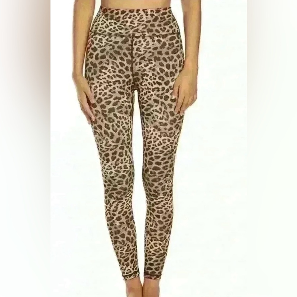 Spiritual Gangster Cheetah Print Ankle Length Legging, Size Small, Like New